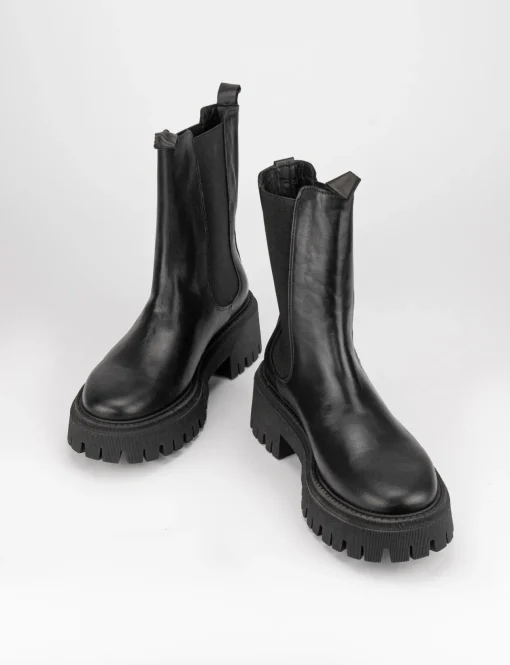 Stivale tronchetto tacco 3 cm nero