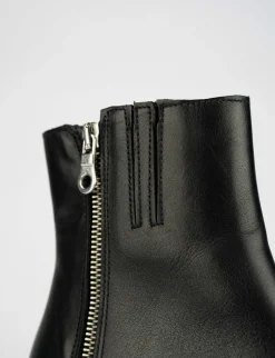 Stivale tronchetto tacco 7 cm nero