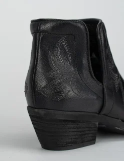 Stivale tronchetto tacco 5 cm nero
