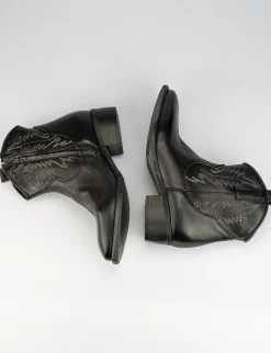 Stivale tronchetto tacco 5 cm nero