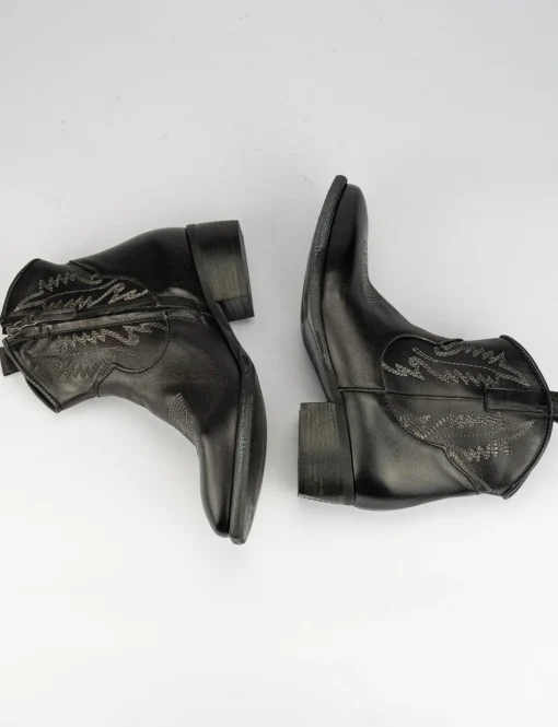 Stivale tronchetto tacco 5 cm nero