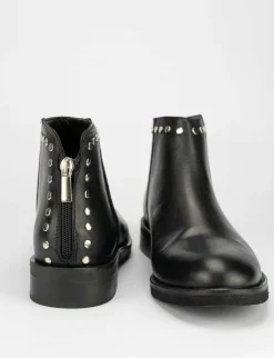 Stivale tronchetto tacco 2 cm nero