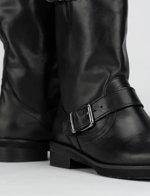Stivale tronchetto tacco 3 cm nero