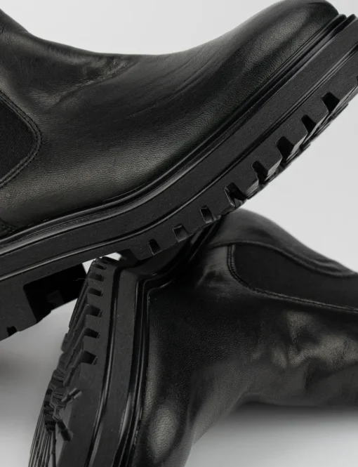 Stivale tronchetto tacco 3 cm nero