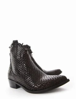 Stivale tronchetto tacco 3 cm nero