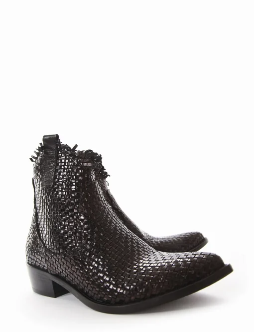 Stivale tronchetto tacco 3 cm nero