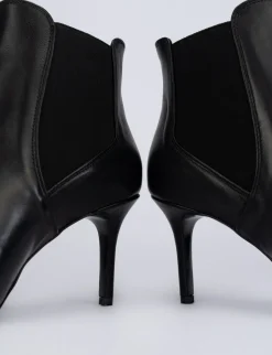 Stivale tronchetto tacco 5 cm nero pelle