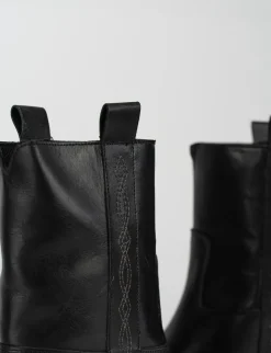 Stivale tronchetto tacco 5 cm nero