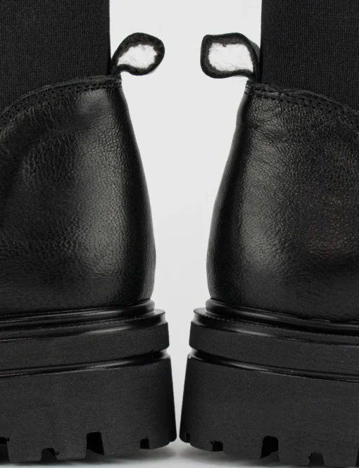 Stivale tronchetto tacco 3 cm nero