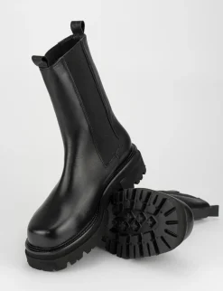 Stivale tronchetto tacco 3 cm nero