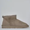 Stivaletti camoscio beige