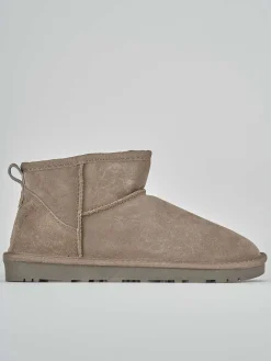 Stivaletti camoscio beige