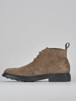 Stivaletti camoscio beige