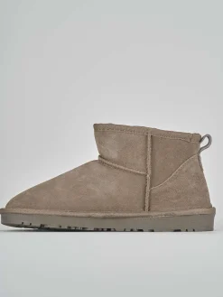 Stivaletti camoscio beige