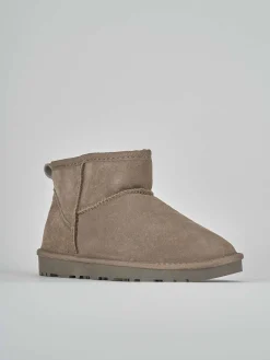 Stivaletti camoscio beige