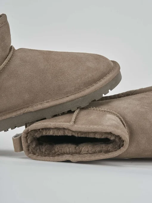 Stivaletti camoscio beige