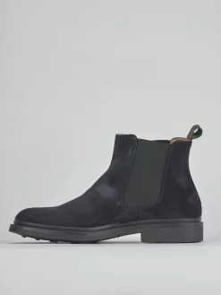 Stivaletti camoscio blu