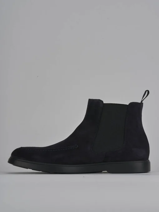 Stivaletti camoscio blu
