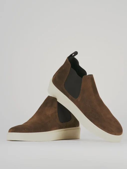 Stivaletti camoscio marrone