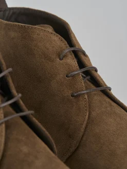 Stivaletti camoscio marrone