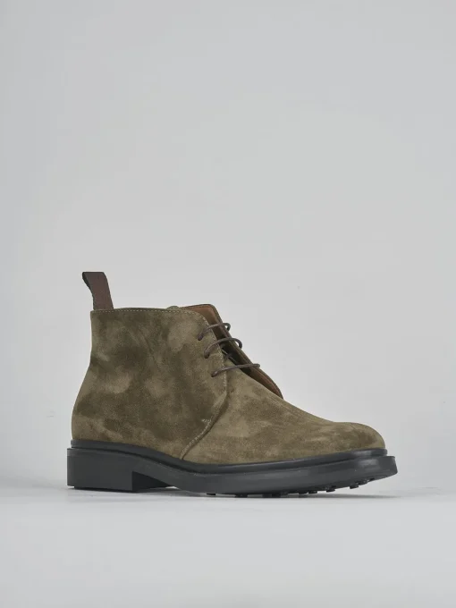 Stivaletti camoscio verde