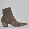 Stivaletti tacco 5cm camoscio testa