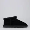Stivaletti tacco 1cm camoscio nero