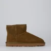 Stivaletti tacco 1cm camoscio marrone