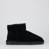 Stivaletti tacco 1cm camoscio nero