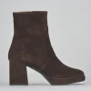 Stivaletti tacco 6cm camoscio testa
