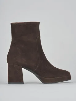 Stivaletti tacco 6cm camoscio testa
