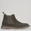 Stivaletti tacco 1cm camoscio testa
