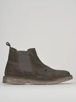 Stivaletti tacco 1cm camoscio testa