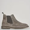 Stivaletti tacco 1cm camoscio beige