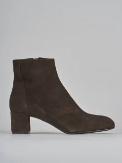Stivaletti tacco 6cm camoscio testa