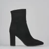 Stivaletti tacco 9cm camoscio nero