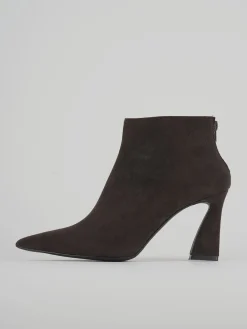 Stivaletti tacco 8cm camoscio testa