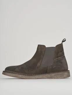 Stivaletti tacco 1cm camoscio testa