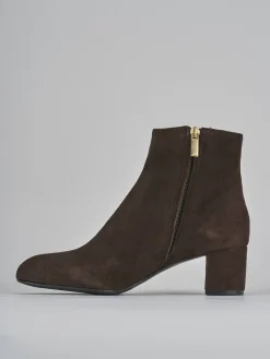 Stivaletti tacco 6cm camoscio testa