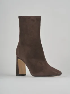 Stivaletti tacco 9cm camoscio testa