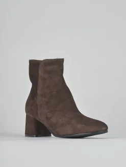 Stivaletti tacco 6cm camoscio testa