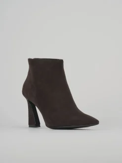 Stivaletti tacco 8cm camoscio testa