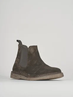 Stivaletti tacco 1cm camoscio testa
