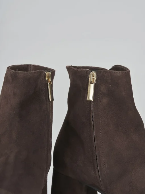 Stivaletti tacco 6cm camoscio testa