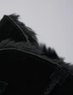 Stivaletti tacco 1cm camoscio nero