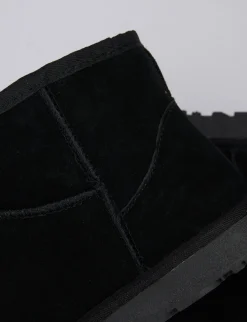 Stivaletti tacco 1cm camoscio nero