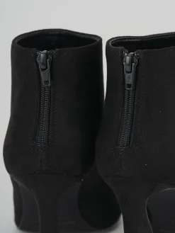 Stivaletti tacco 8cm camoscio nero