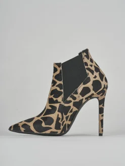 Stivaletti tacco 10cm cavallino giraffa
