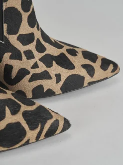 Stivaletti tacco 10cm cavallino giraffa