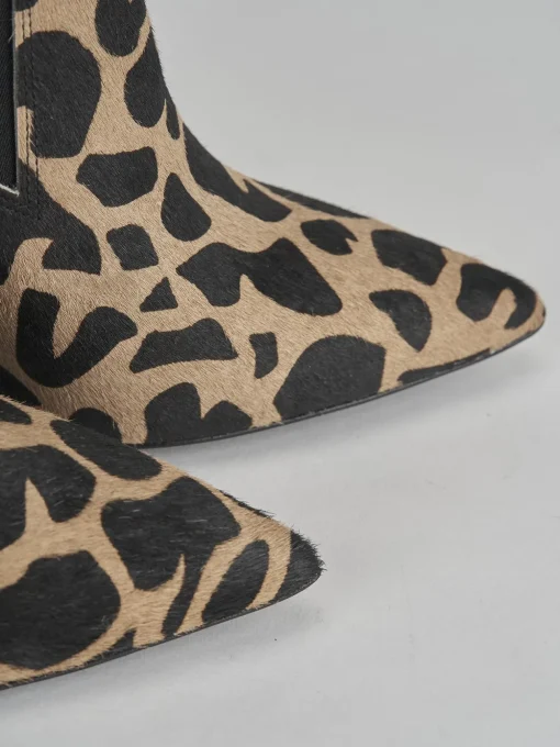 Stivaletti tacco 10cm cavallino giraffa